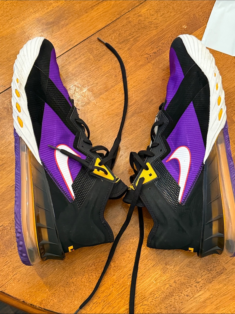 Nike LeBron 18 Low ACG Terra Black Purple Size 18 US Men's Excellent Condition